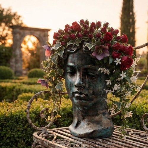 Antique bronze goddess - antique,