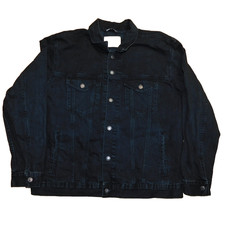 Zara Denim Jacket Black Size