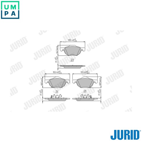 Brake pad set disc - pad,