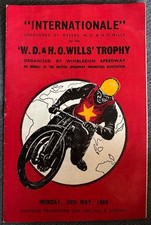 30/05/1966 Wimbledon Speedway: Internationale Programme
