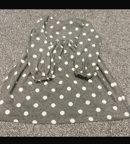Girls grey spotty dress - girls,