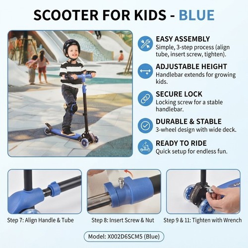 Kids scooter toddler wheel - scooter, 3-wheel