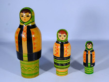 Vintage Wooden Russian Nesting