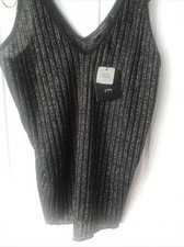 ZARA W & B Black And Silver