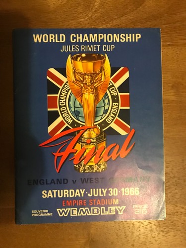 1966 world cup final programme