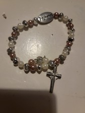 Vintage bracelet cross beads