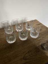 Lead Crystal Whisky Glasses X6