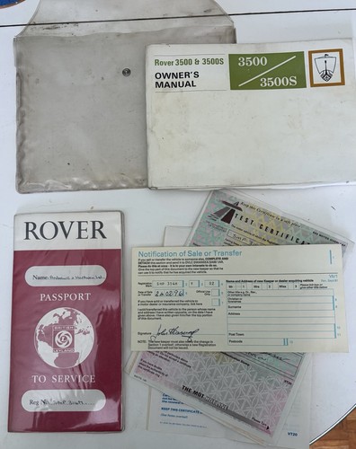 Rover 3500 3500s owner - 3500s, owner’s