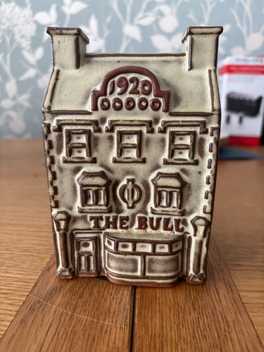 Tremar pottery money box pub - money,