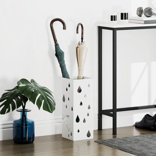 Homcom metal umbrella stand - umbrella,