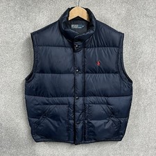 Ralph Lauren Gilet Mens Extra Large Blue Navy Polo Down XL Body Warmer