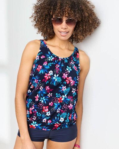 Cotton traders scoop neck navy - traders,