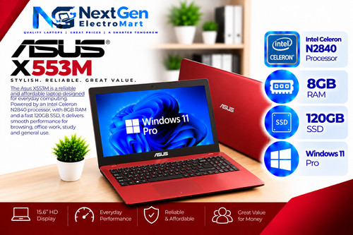Asus x553m laptop intel - x553m, 15.6"