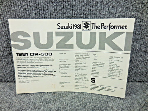 Nos 1981 suzuki - 1981,