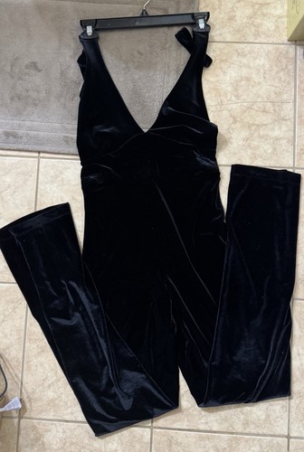 Guess velour catsuit - velour, black