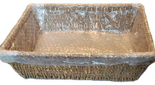 Small Wood Wicker Basket - 32