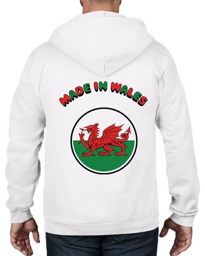 Made wales full zip hoodie - wales,