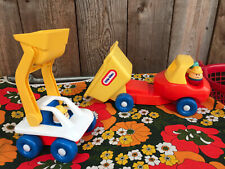 VINTAGE LITTLE TIKES TODDLE TOTS VEHICLES BULLDOZER DUMPER TRUCK & FIGURES