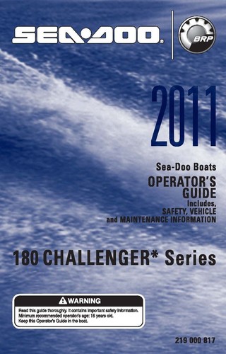 Sea doo owners - manual, 180