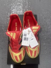 Adidas Predator Precision FG Zinedine Zidane Gold Metallic UK 9 In Hand✅