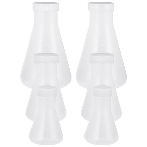 6pcs plastic flask - flask, conical