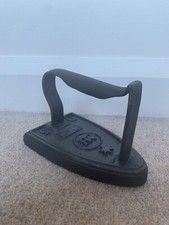 Rare French Flat Iron Antique c19th French Sad MH No 5 & Star Fonte Fer Plat