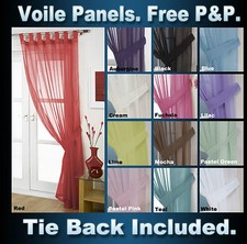 Voile Net Tab Top Curtain
