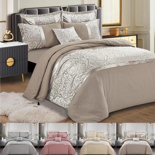Luxury piece damask duvet - piece,