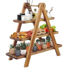 3 Tier Wooden Serving Platter