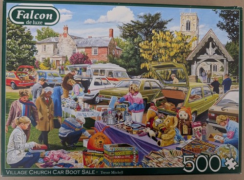 Jigsaw puzzle village church - puzzle,