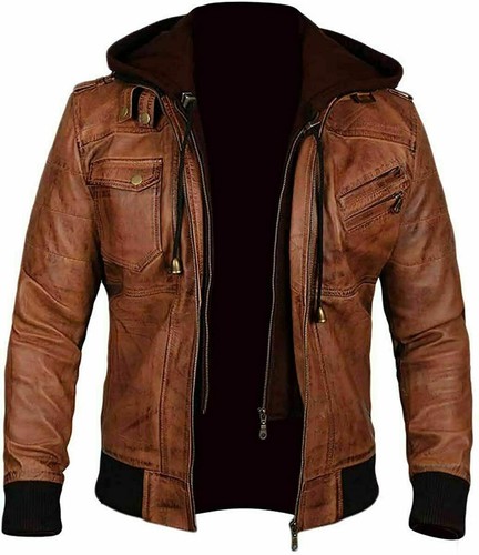 Men vintage brown jacket - men’s,