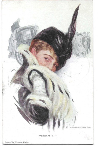Antique art postcard - antique,