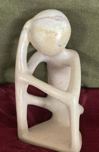 Hand carved soapstone figure - carved,
