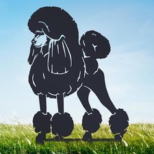 Black Standard Poodle Silhouette
