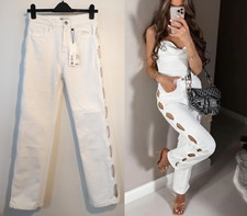 Zara White Cut Out Side