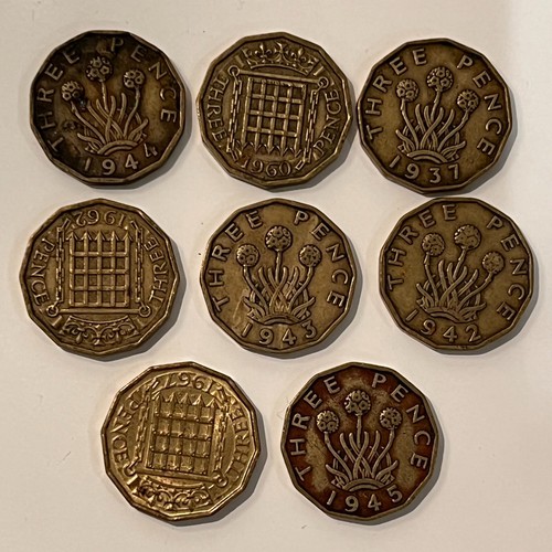 Lot pence threepence - x,