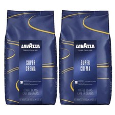 2 x Lavazza Super Crema 1Kg Coffee Beans