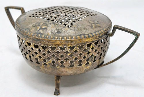 Vintage brass betel nuts - brass,