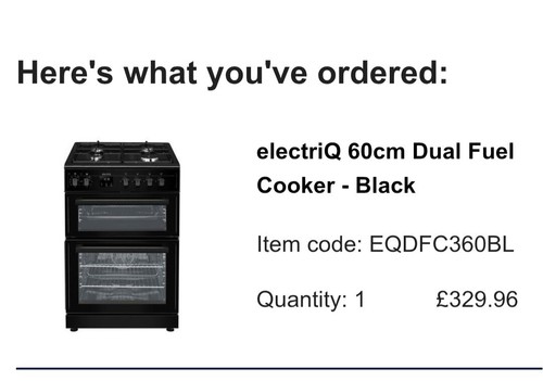 Dual fuel cooker - dual,