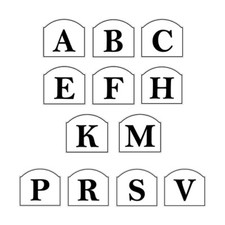Dressage Arena Letters Markers