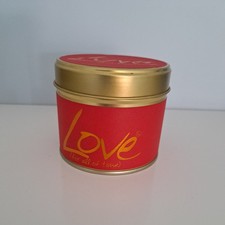 Lily flame scented candle - scented, tin