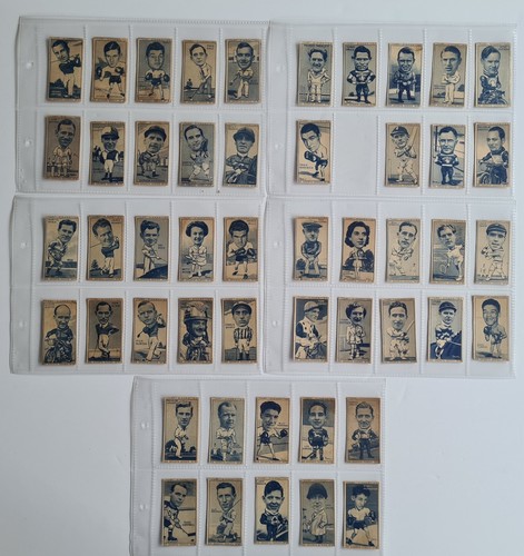 Cigarette card set carreras - set,