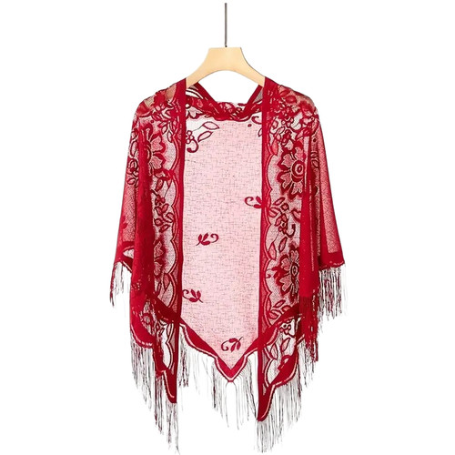 Polyester triangle scarf lace - polyester,