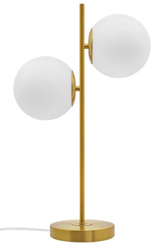 Antique brass table lamp twin - table,