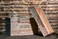 SHALLOW FRENCH WOODEN WINE