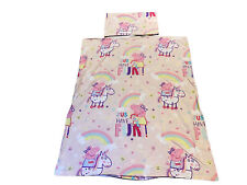 Peppa pig Vintage 2003 Cot/cot bed duvet cover & pillowcase Girls Reversible
