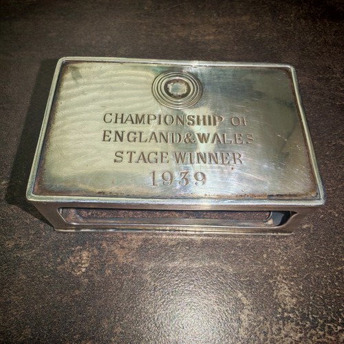 Rare solid silver match box - rare,