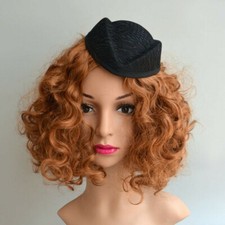 Lace Pillbox Hat Stewardess Air Hostess Cap Headpiece Fascinator Hair Clip