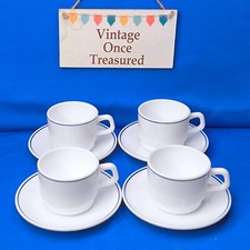 4x ARCOPAL Opal Milk Glass