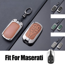 Zinc Alloy Leather Car Key Case Cover For Maserati Quattroporte Levante Ghibli